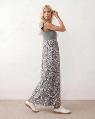 Ayla A-Line Animal Print Maxi Dress