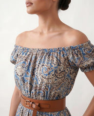 Off-Shoulder A-Line Maxi