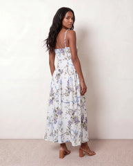 Pleated Spaghetti Strap Maxi