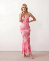 Cara Mermaid Halter Maxi Dress