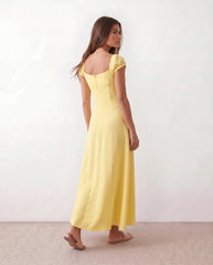 Halle Sweetheart Corset Maxi Dress with Low Back