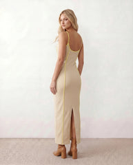 Cora Low Back Fitted Maxi Dress