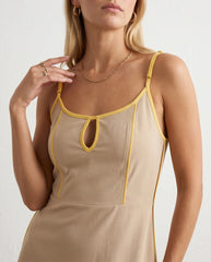 Cora Low Back Fitted Maxi Dress