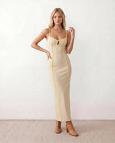Cora Low Back Fitted Maxi Dress