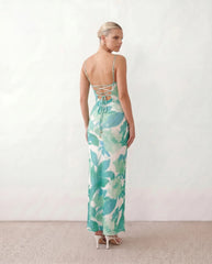 Cade | Lace-Up Maxi Dress