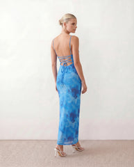 Cade | Lace-Up Maxi Dress