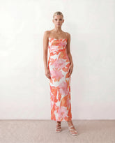 Lace-Up Spaghetti Strap Maxi