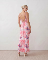 Cade | Lace-Up Maxi Dress