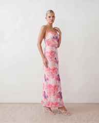 Cade | Lace-Up Maxi Dress