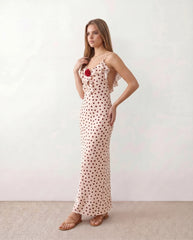 Nova V-Neck Low Back Maxi Dress