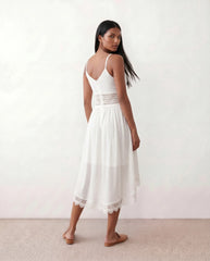 Openwork Crochet Midi Dress