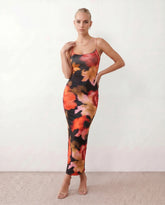Bria Low Back Fitted Maxi Dress