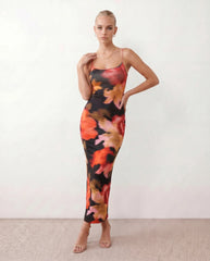 Bria Low Back Fitted Maxi Dress