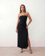 Lucia Strapless Square Neck Maxi Dress