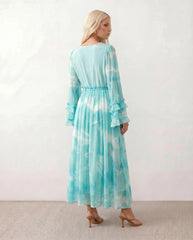 Mina V-Neck A-Line Maxi Dress