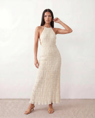 Yara Halter Backless Maxi Dress