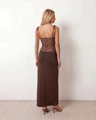 Jade | Lace Spaghetti Strap Maxi Dress