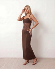 Jade | Lace Spaghetti Strap Maxi Dress