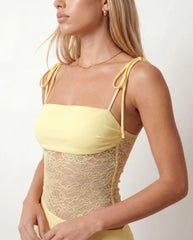 Jade | Lace Spaghetti Strap Maxi Dress