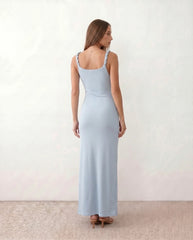 Liora V-Neck Low Back Maxi Dress