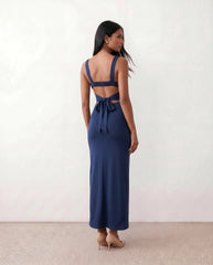 Gale | Open Back Low Back Maxi Dress