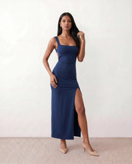 Gale | Open Back Low Back Maxi Dress