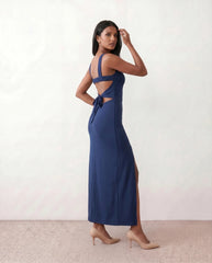 Gale | Open Back Low Back Maxi Dress