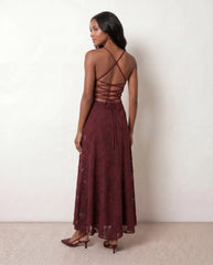 Lace-Up Spaghetti Strap Maxi (Summer)