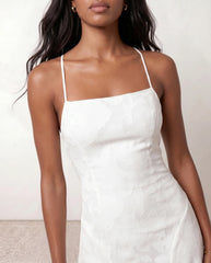 Haven | Lace-Up Spaghetti Strap Maxi Dress