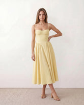 Corset Sweetheart Midi Dress