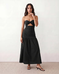 Lyra Strapless Sweetheart Maxi Dress