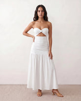 Lyra Strapless Sweetheart Maxi Dress