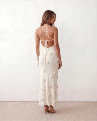 Justine V-Neck Open Back Maxi Dress