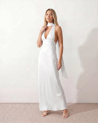 Halter Cowl Neck Maxi