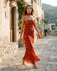 Blake | Strapless Sweetheart Maxi Dress