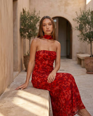 Blake | Strapless Sweetheart Maxi Dress