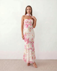 Strapless Sweetheart Gown Maxi Dress