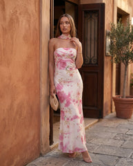 Blake | Strapless Sweetheart Maxi Dress