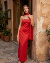Blake | Strapless Sweetheart Maxi Dress