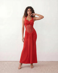 Micaela Mermaid Sweetheart Maxi Dress