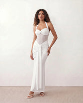 Micaela Mermaid Sweetheart Maxi Dress