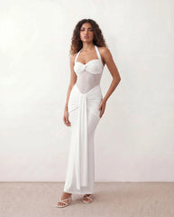 Micaela Mermaid Sweetheart Maxi Dress
