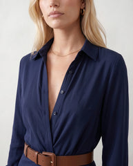 Dakota | V-Neck Button-Front Maxi Dress