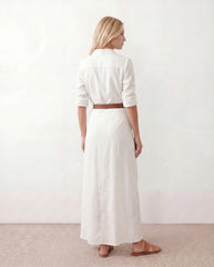Dakota | V-Neck Button-Front Maxi Dress