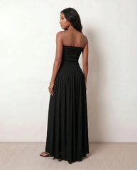 Eden | Strapless Sweetheart A-Line Maxi Dress