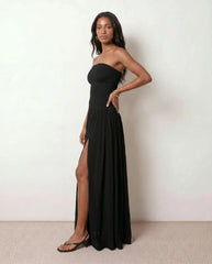 Eden | Strapless Sweetheart A-Line Maxi Dress