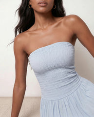 Eden | Strapless Sweetheart A-Line Maxi Dress