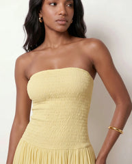 Eden | Strapless Sweetheart A-Line Maxi Dress