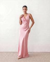 Vendula V-Neck Backless Maxi Dress
