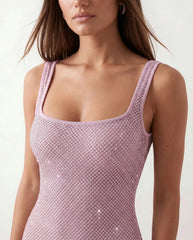 Faye | Sequin Low Back Maxi Dress